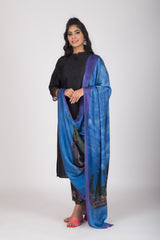 Reflections of Tranquility - Gaji Silk Dupatta