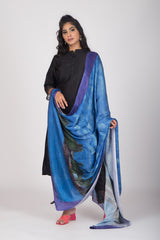 Reflections of Tranquility - Gaji Silk Dupatta